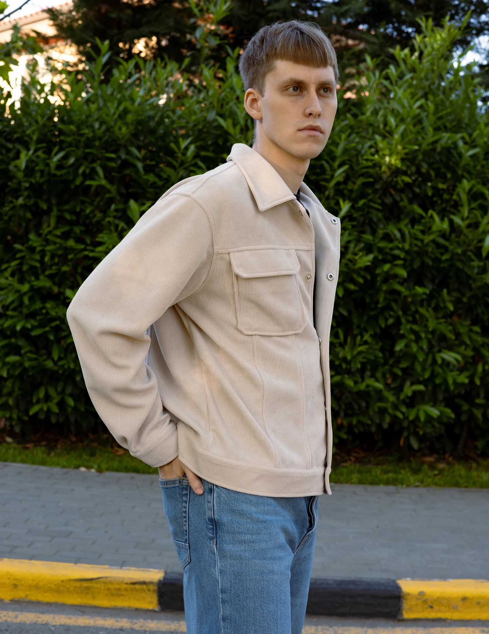 Вельветовая куртка-рубашка - вид 2